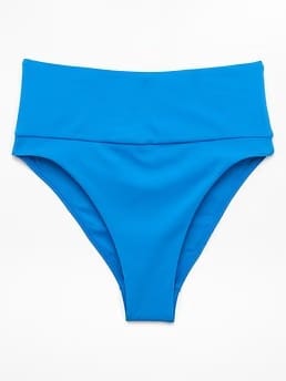Athleta Ultra High Waist Cheeky Swim Bottom - Blue (Breaker)