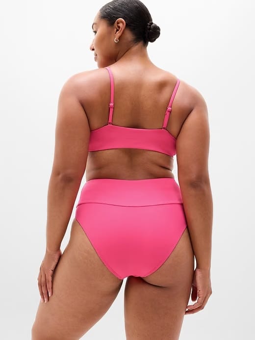 Athleta Ultra High Waist Cheeky Swim Bottom - Pink (Cerise)