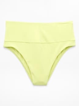 Athleta Ultra High Waist Cheeky Swim Bottom - Yellow (Spark)