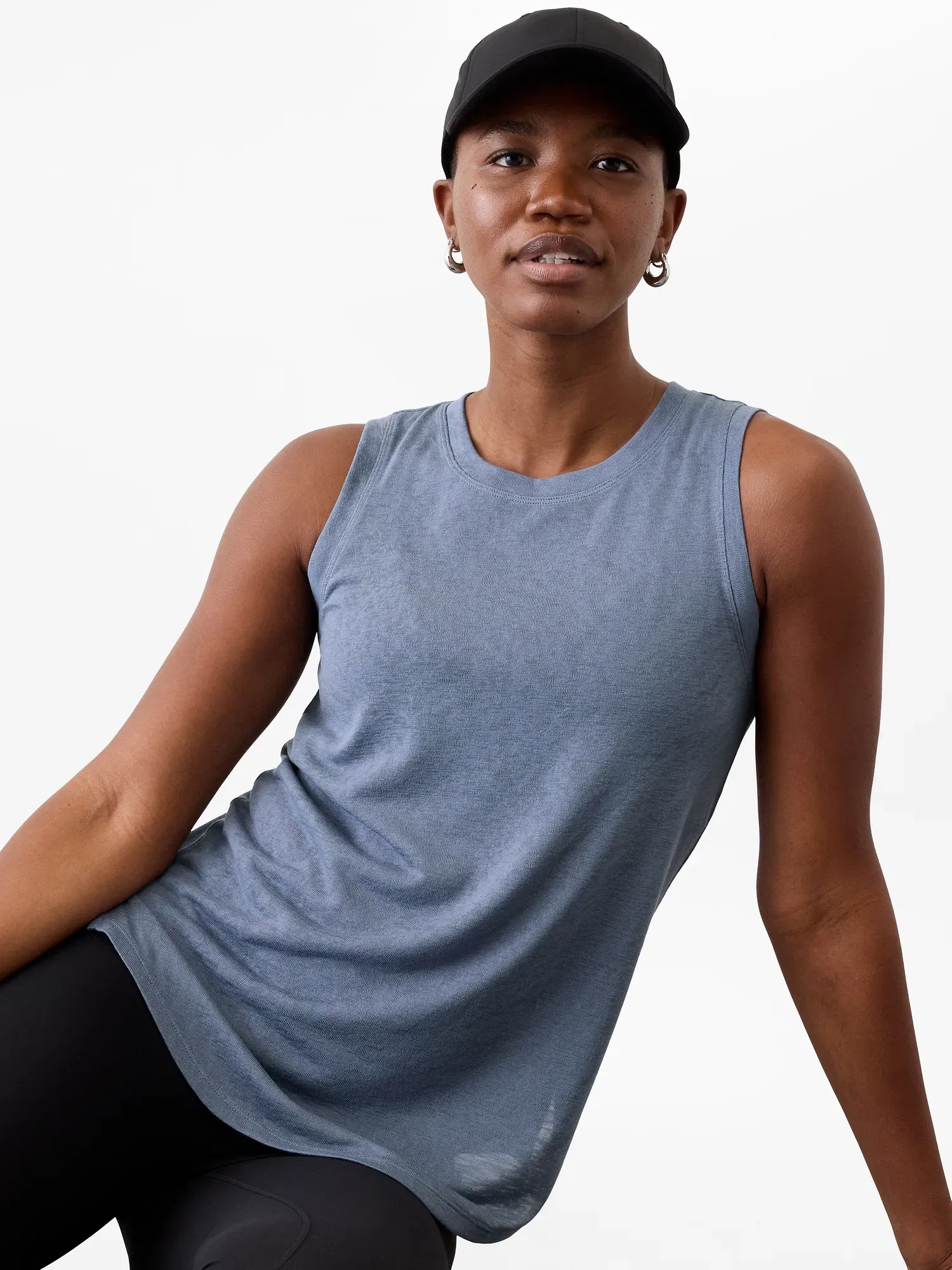 Athleta Breezy Tank - Blue (Shadow Blue)