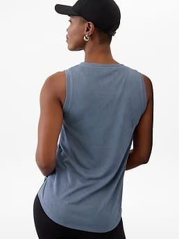 Athleta Breezy Tank - Blue (Shadow Blue)