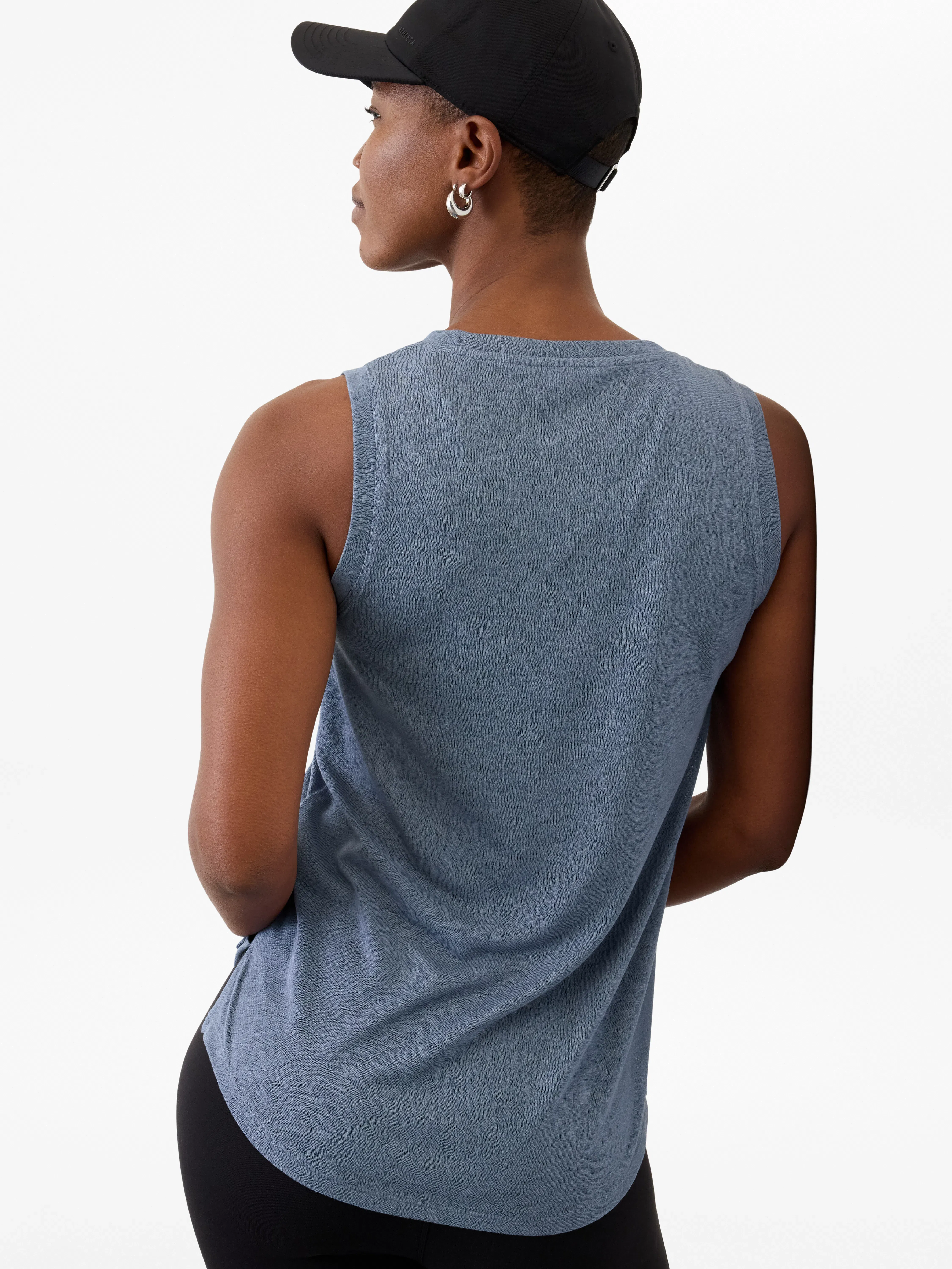 Athleta Breezy Tank - Blue (Shadow Blue)