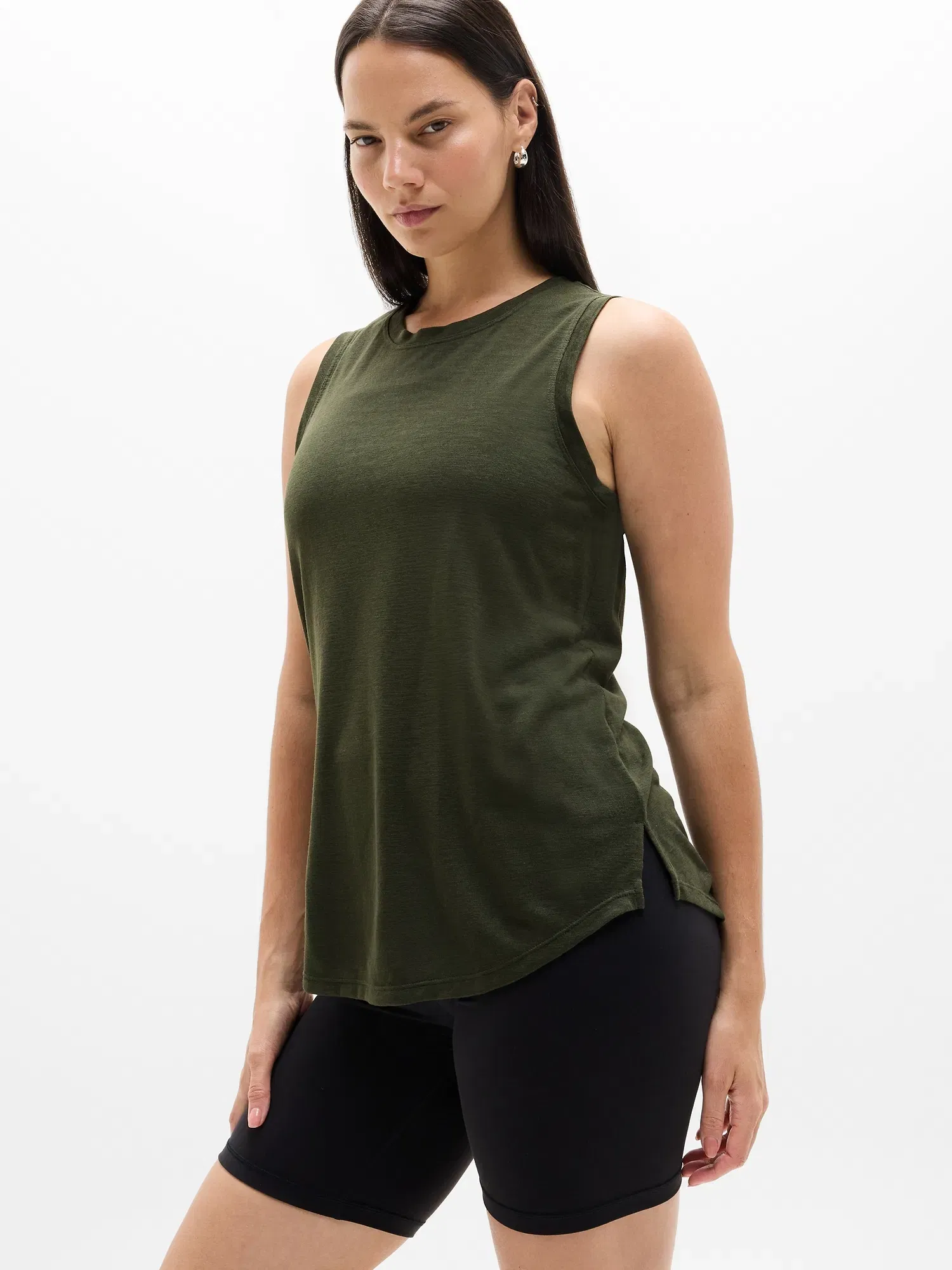 Athleta Breezy Tank - Green (Aspen Olive)