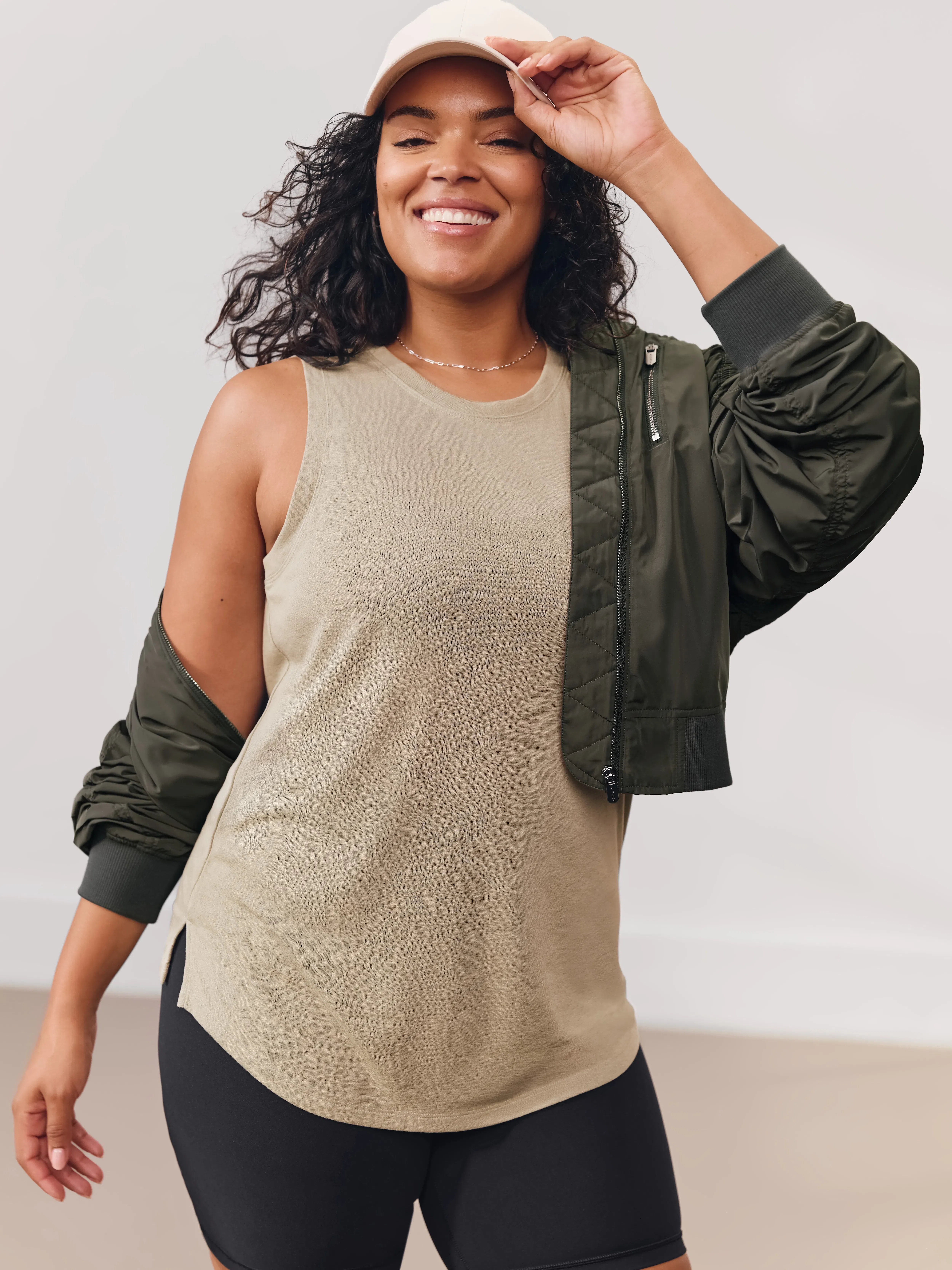 Athleta Breezy Tank - Green (Willow)