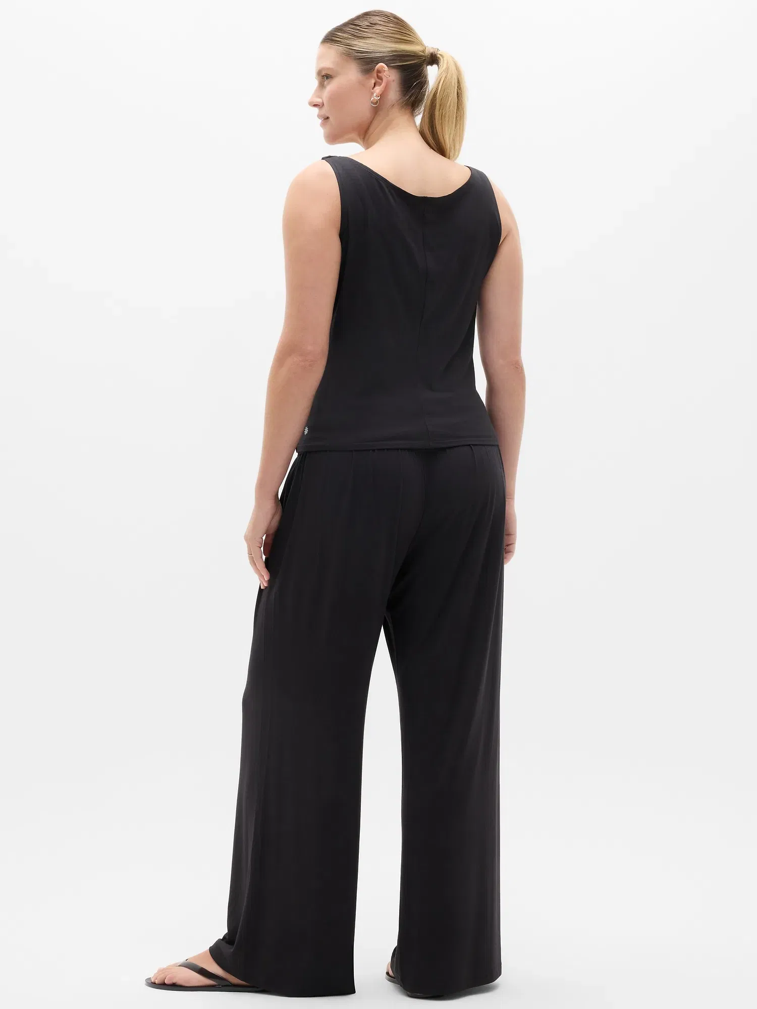 Athleta Dream Drape Tank - Black (Black)