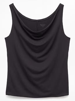 Athleta Dream Drape Tank - Black (Black)