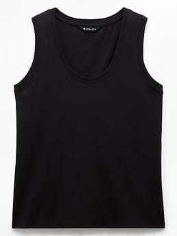Athleta Favorite Cotton Tank - Black (Black)