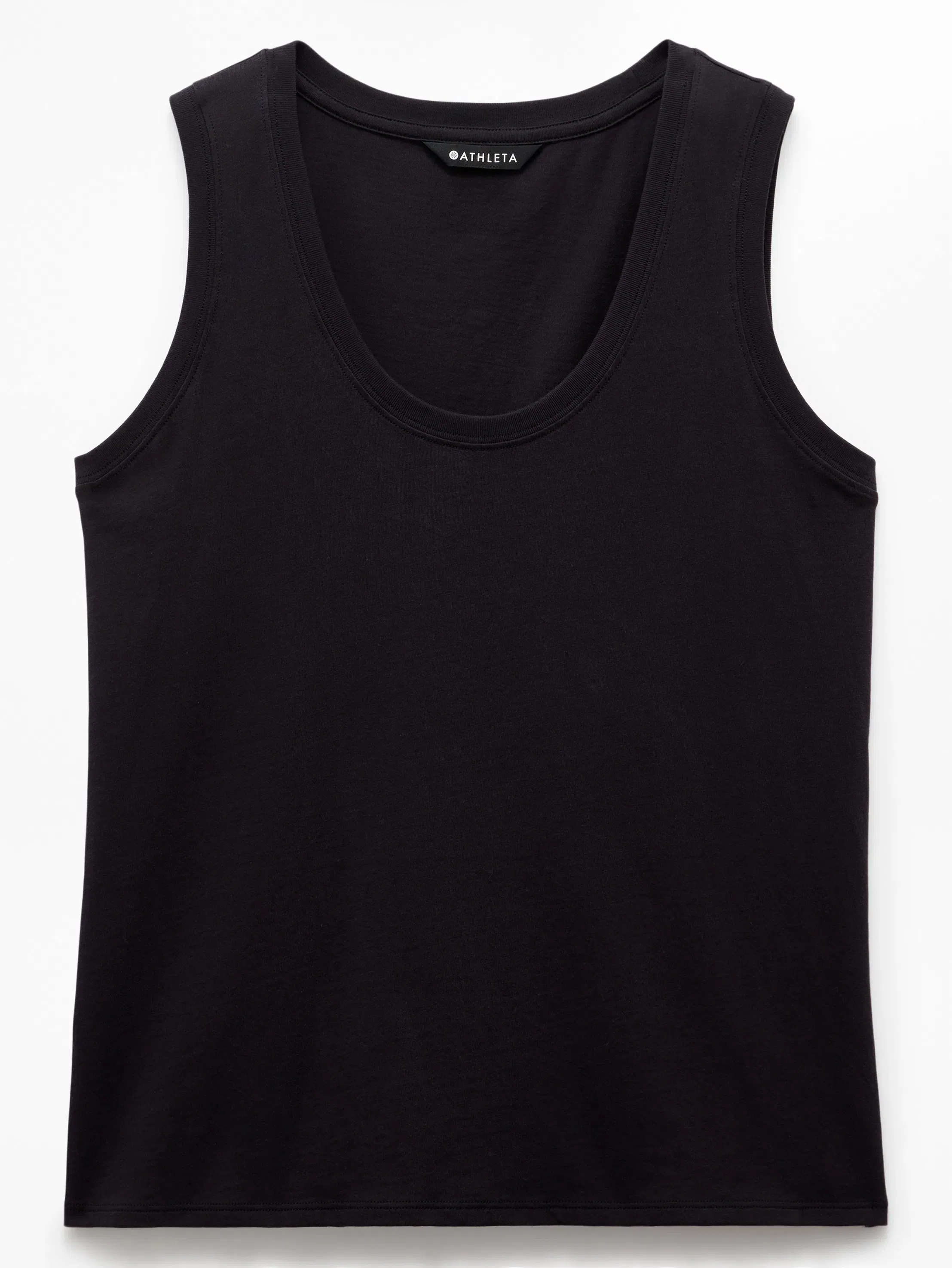 Athleta Favorite Cotton Tank - Black (Black)