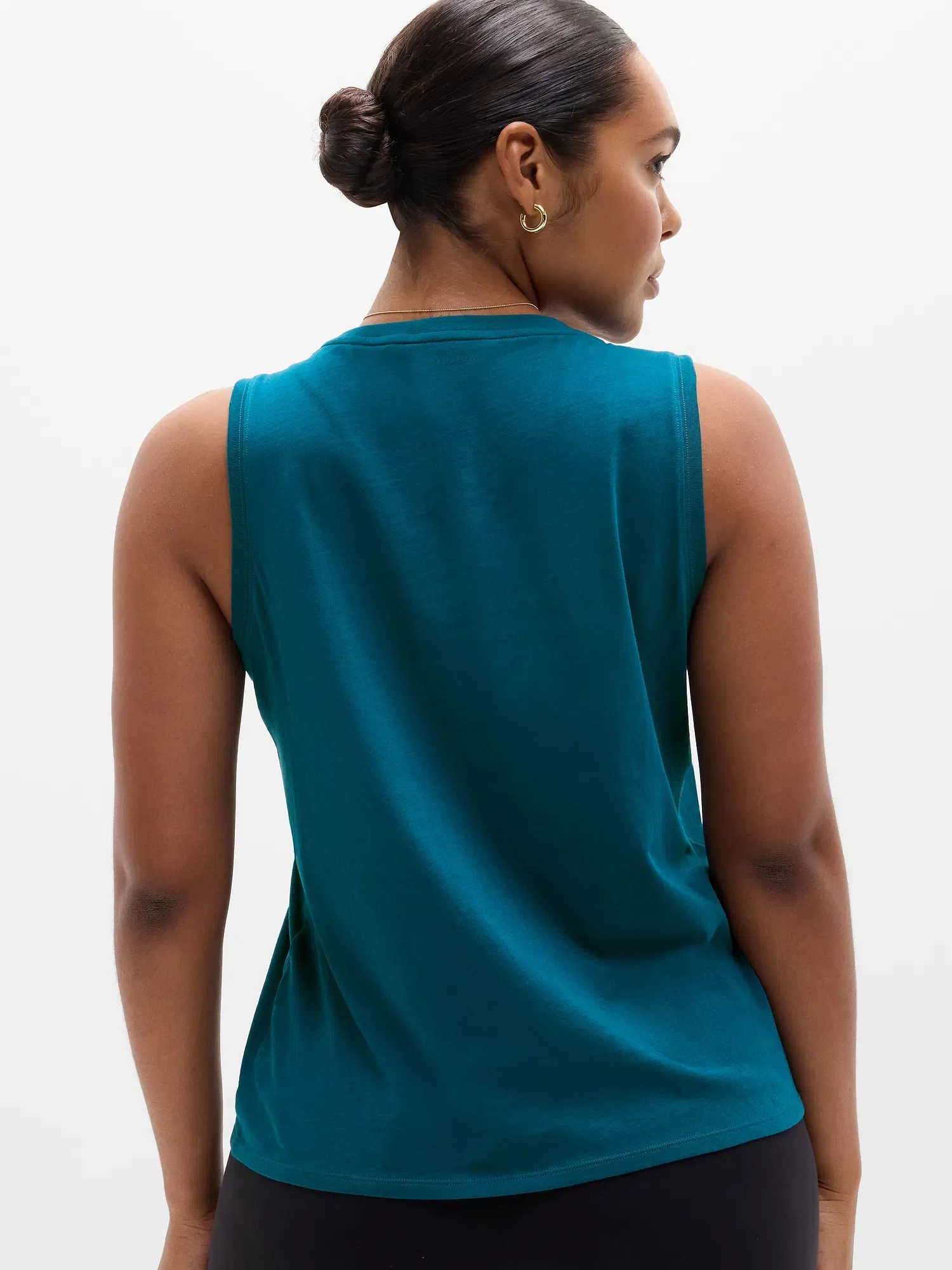 Athleta Favorite Cotton Tank - Green (COASTAL TEAL)