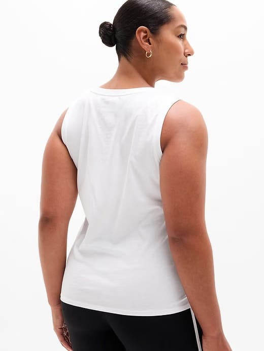 Athleta Favorite Cotton Tank - White (BRIGHT WHITE)