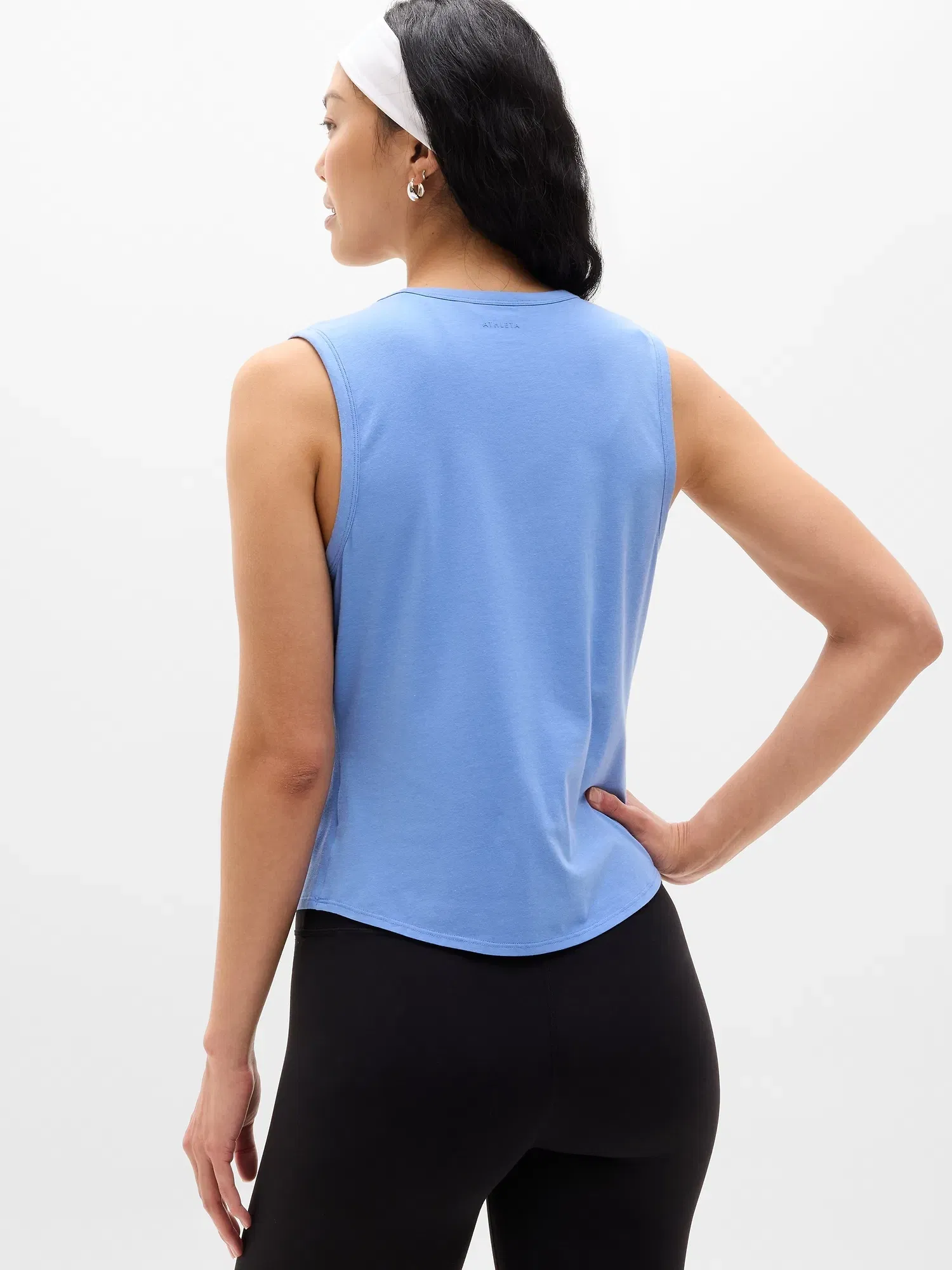 Athleta Foundation V-Neck Tank - Blue (Waterfall)