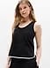Athleta Journey Tank - Black (Black/Bright White)