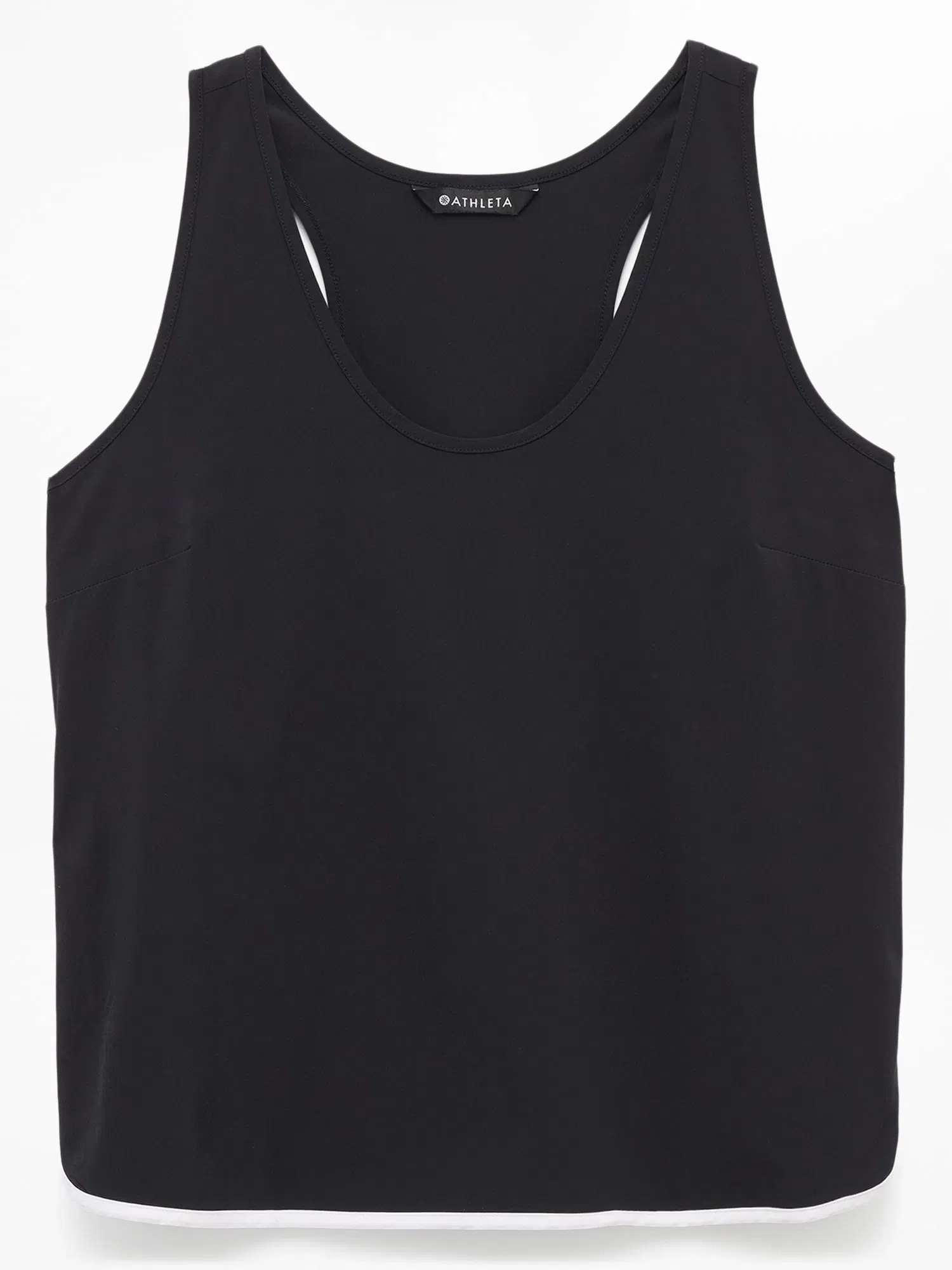 Athleta Journey Tank - Black (Black/Bright White)