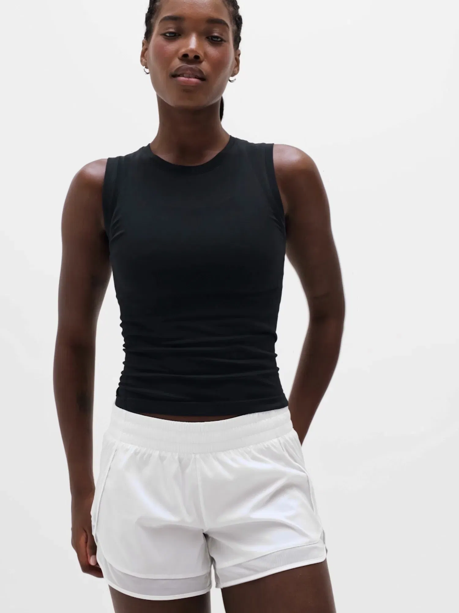 Athleta Momentum Flex Muscle Tank - Black (Black)