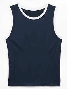 Athleta Momentum Flex Muscle Tank - Blue (Eclipse/White)