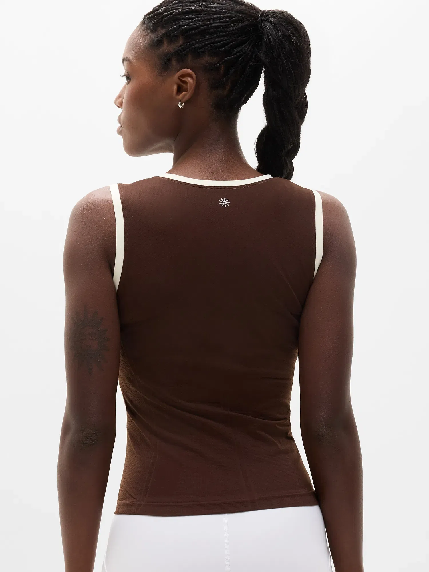 Athleta Momentum Flex Muscle Tank - Brown (Woodland/Pearl)