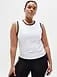 Athleta Momentum Flex Muscle Tank - White (Bright White/Black)