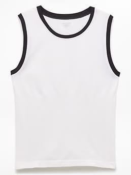 Athleta Momentum Flex Muscle Tank - White (Bright White/Black)