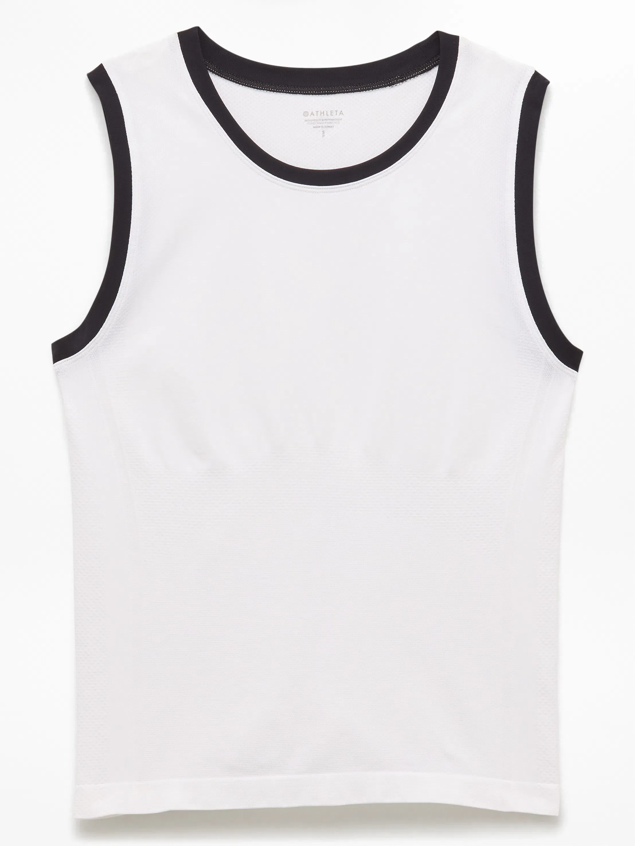 Athleta Momentum Flex Muscle Tank - White (Bright White/Black)