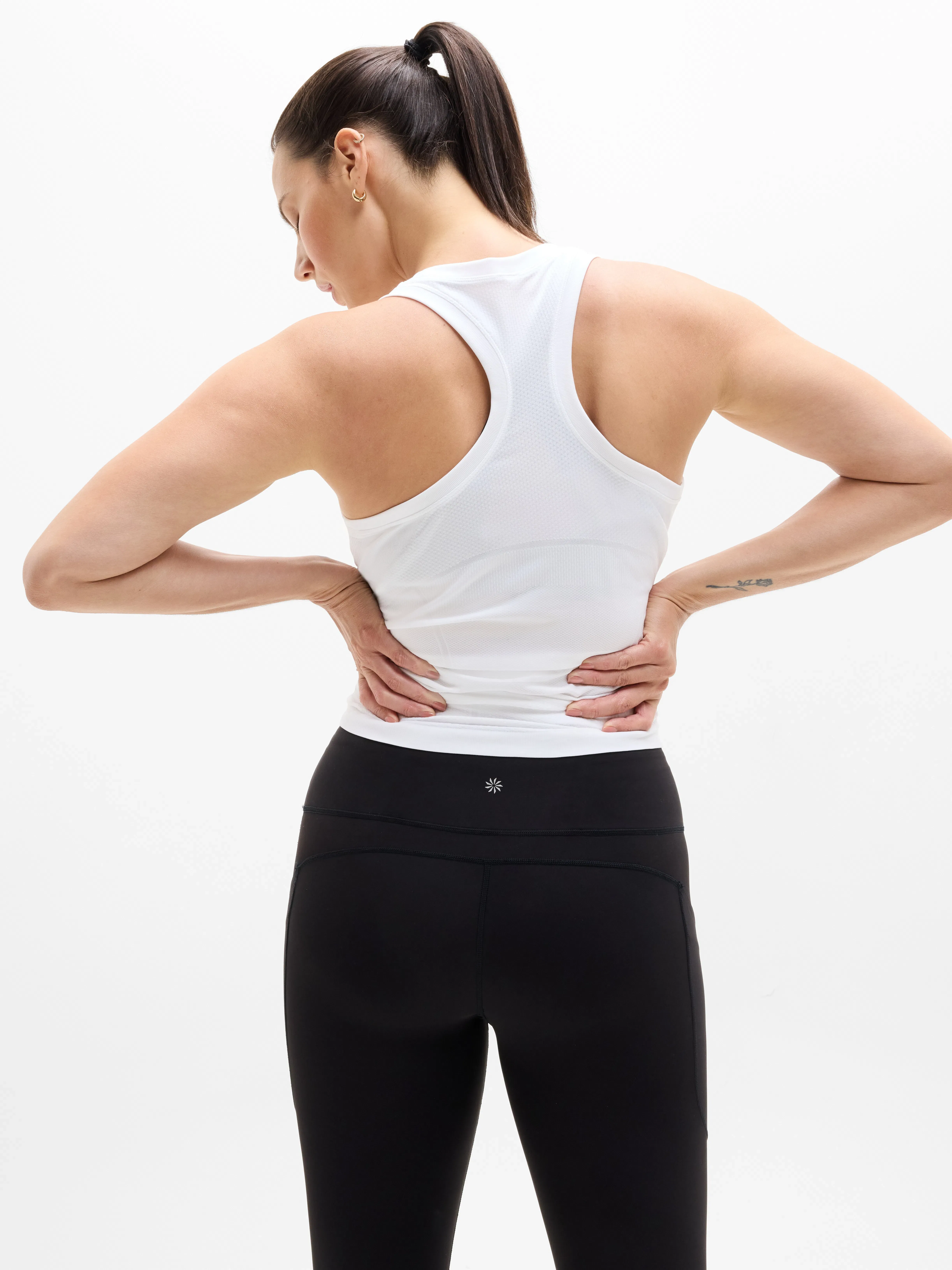 Athleta Momentum Seamless Tank - White (Bright White)