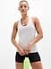 Athleta Momentum Seamless Tank - White (White Mini Stripe)