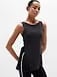 Athleta Move With Ease Asym Tie Tank - Black (Black)