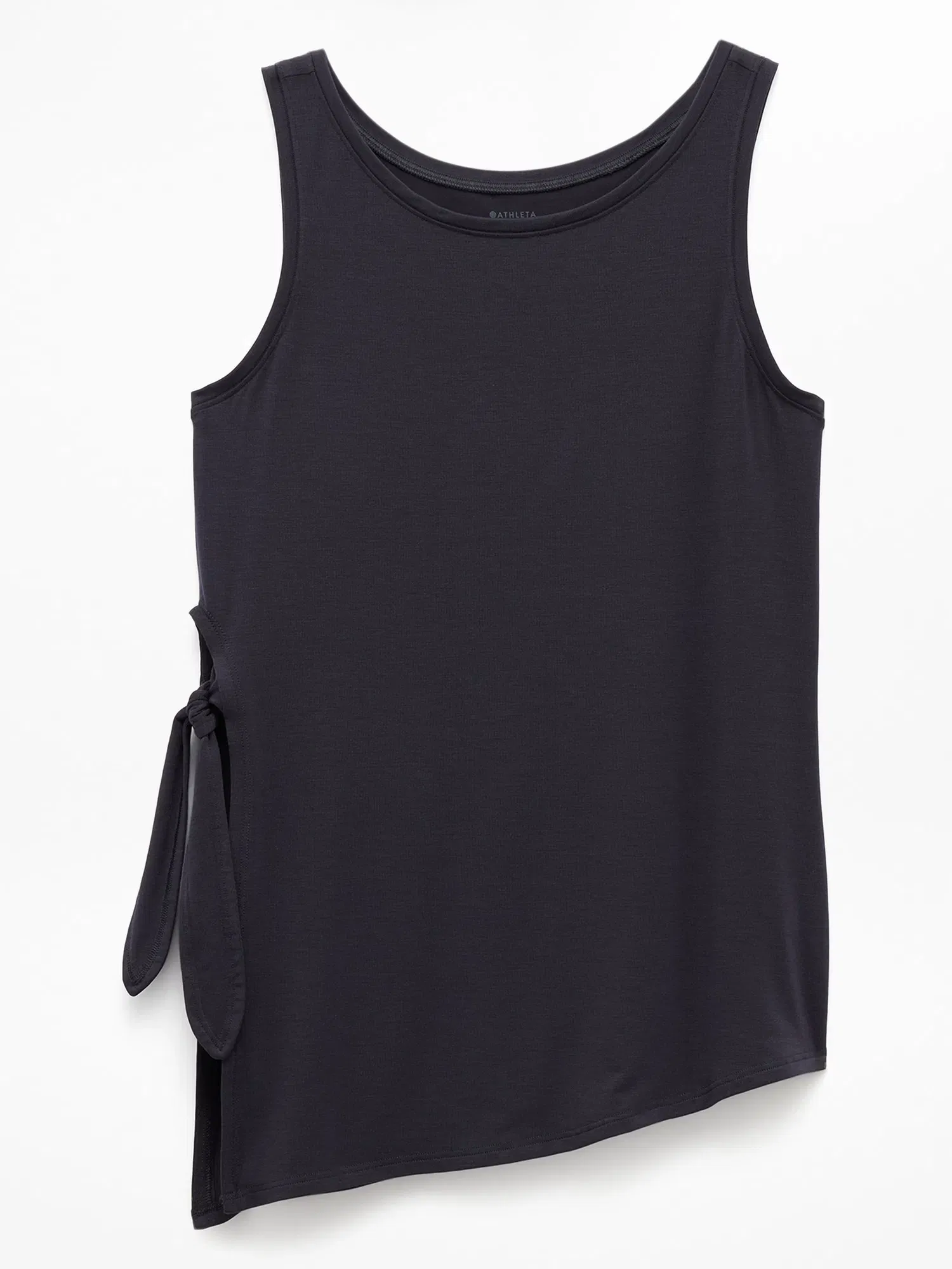 Athleta Move With Ease Asym Tie Tank - Black (Black)