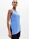 Athleta Move With Ease Asym Tie Tank - Blue (Waterfall)