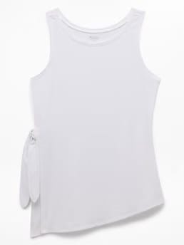 Athleta Move With Ease Asym Tie Tank - White (Bright White)