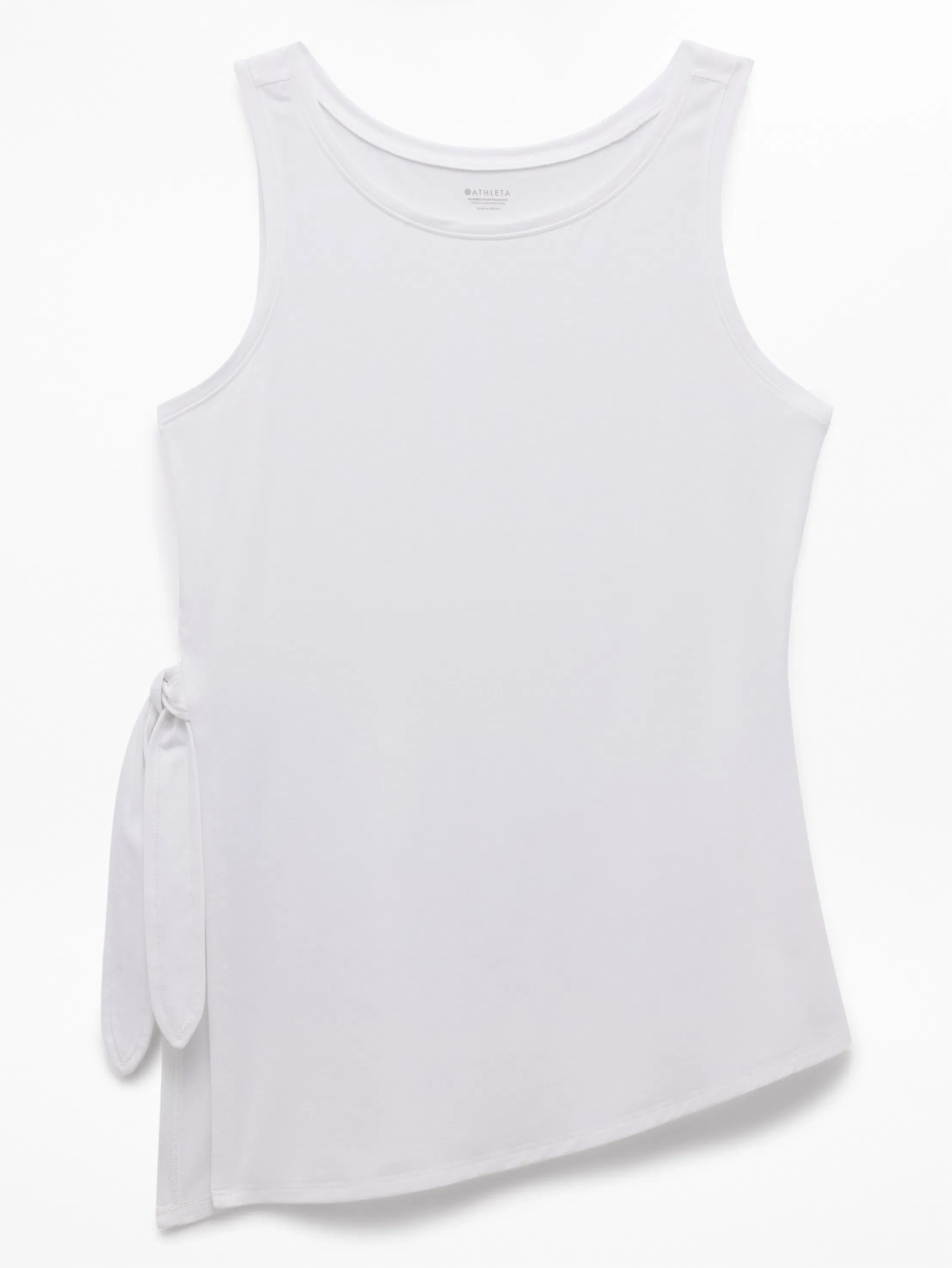Athleta Move With Ease Asym Tie Tank - White (Bright White)