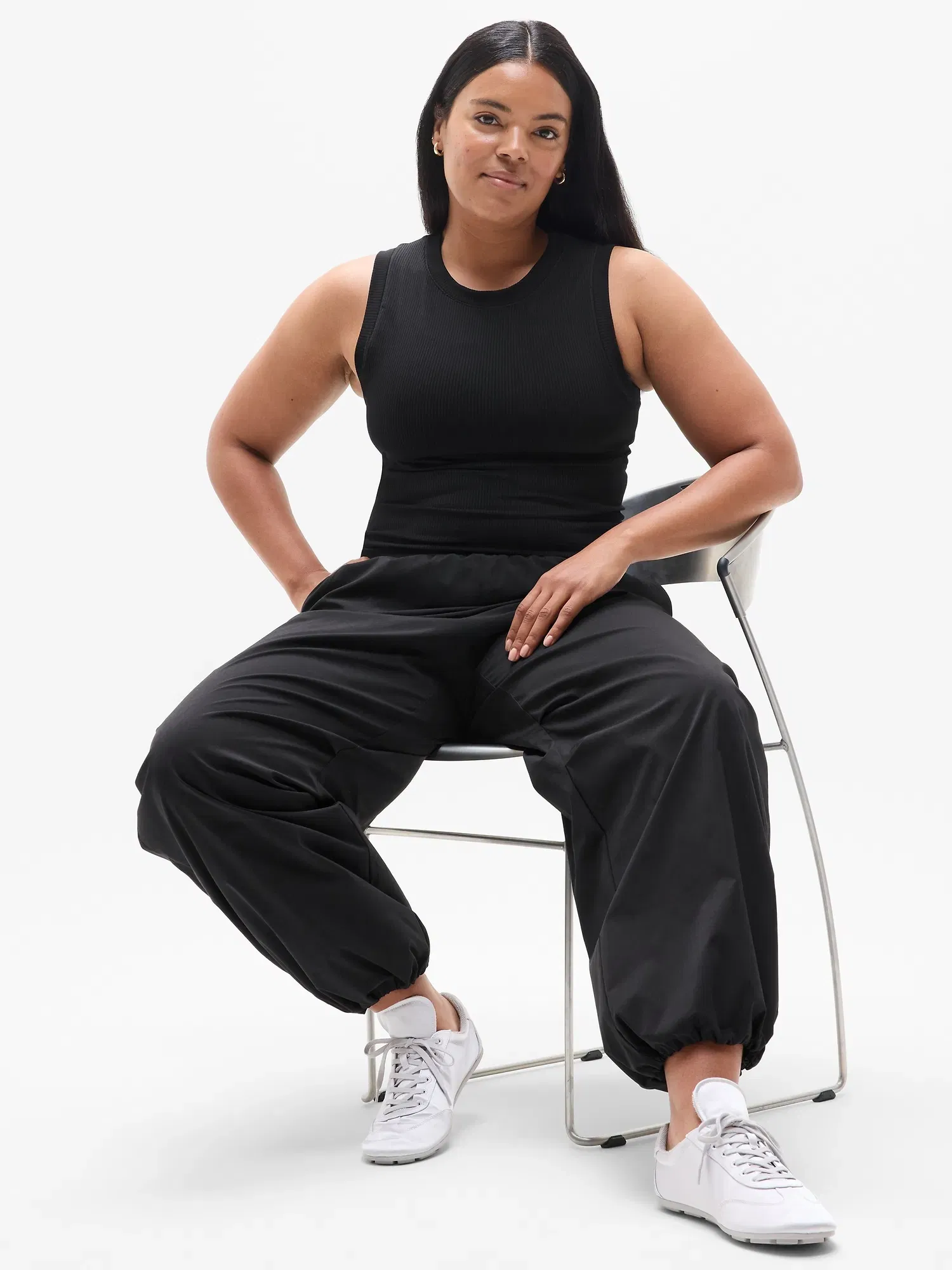 Athleta Renew Seamless Muscle Tank - Black (Black)