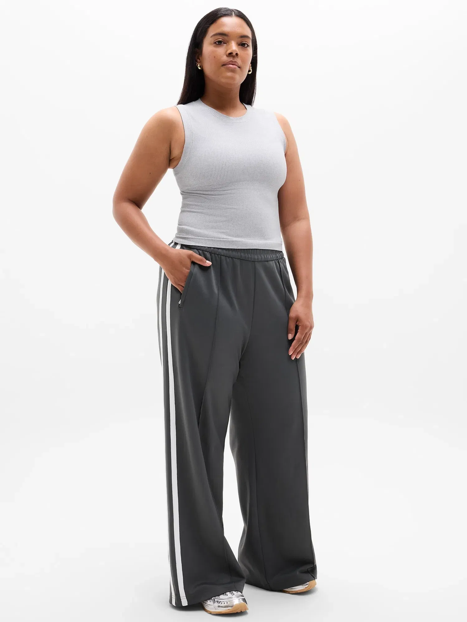 Athleta Renew Seamless Muscle Tank - Gray (Grey Heather)