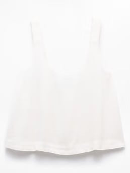 Athleta Retreat Linen Tank - White (Calla Lily)