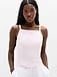 Athleta Signature Rib Apron Support Top - Pink (Ballet)