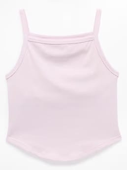 Athleta Signature Rib Apron Support Top - Pink (Ballet)