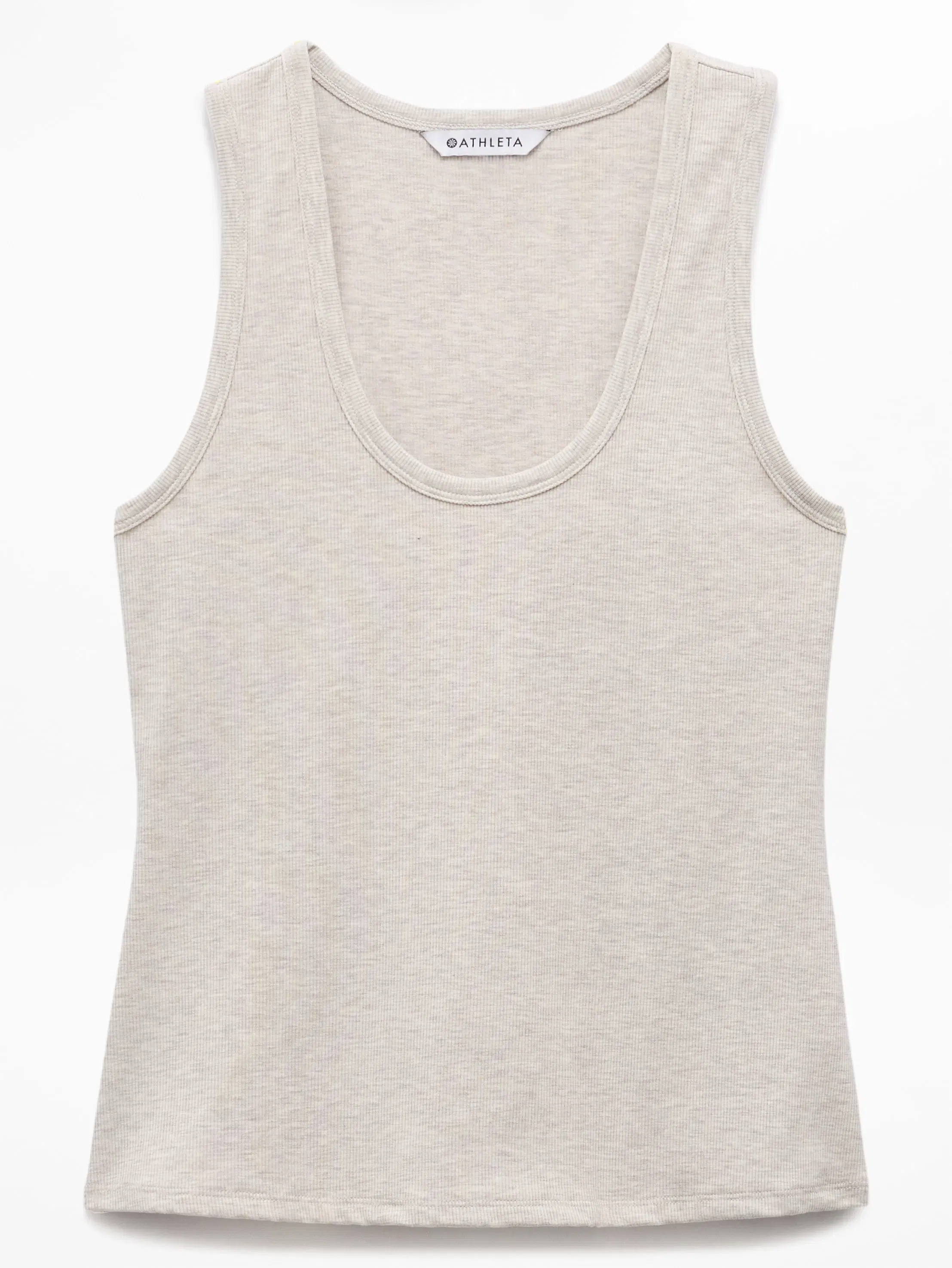 Athleta Signature Rib Scoop Tank - Brown (Toasted Brown Heather)