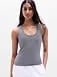 Athleta Signature Rib Scoop Tank - Gray (Slate)