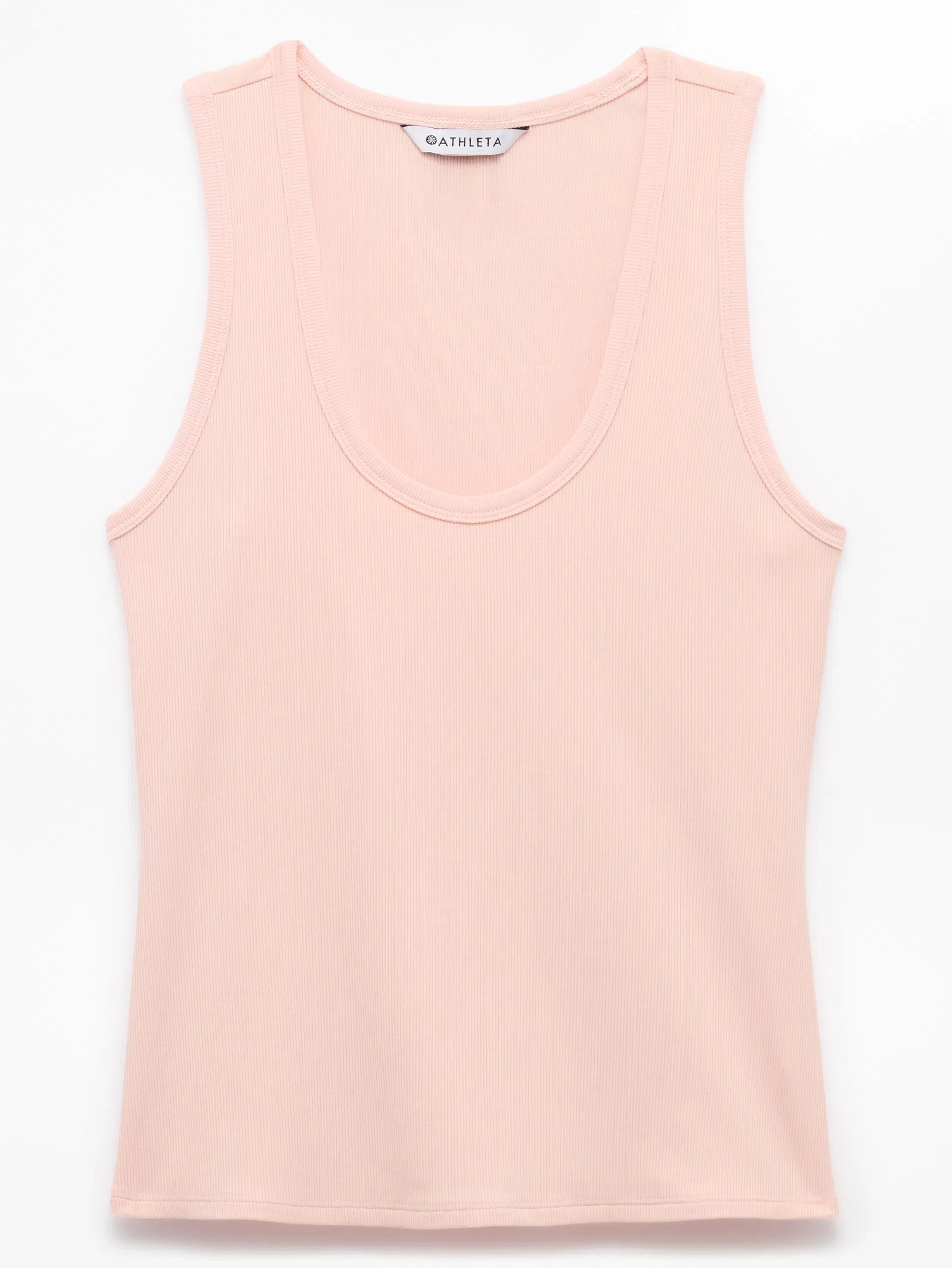 Athleta Signature Rib Scoop Tank - Pink (Pink Sand)