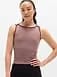 Athleta Transcend Open Back Muscle Tank - Brown (Driftwood/Woodland)