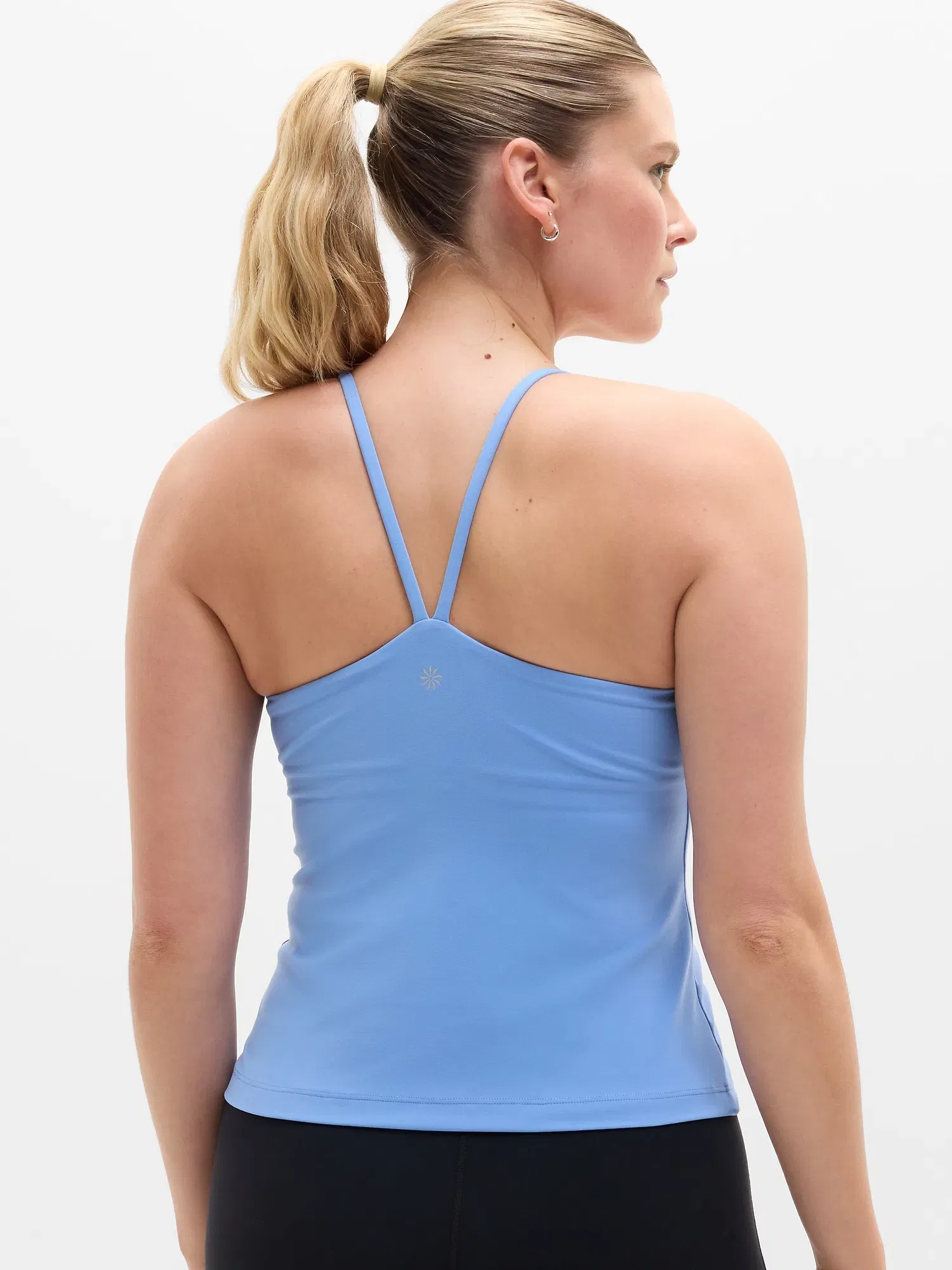 Athleta Transcend Scoop Built-In Bra Tank A-C - Blue (Waterfall)
