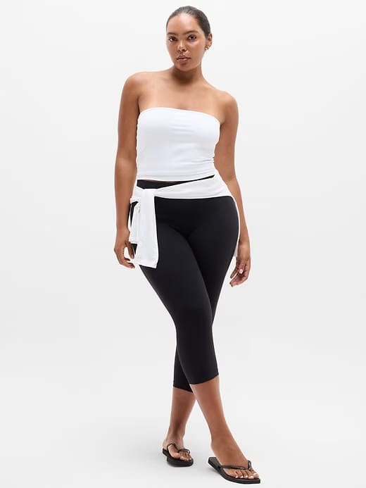 Athleta Transcend Tube Top - White (BRIGHT WHITE)