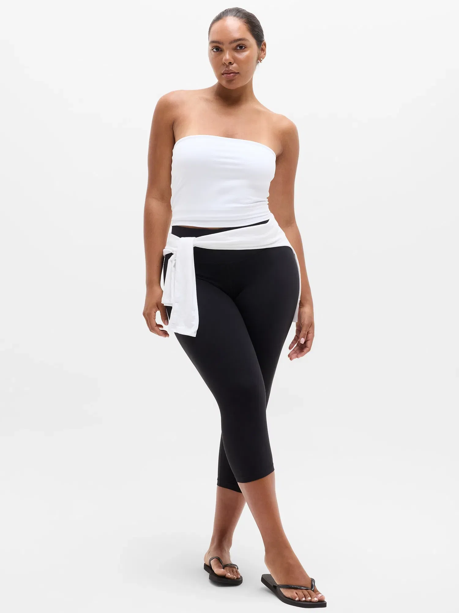 Athleta Transcend Tube Top - White (BRIGHT WHITE)