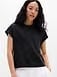 Athleta Airy Cotton Terry Sweatshirt T-Shirt - Black (Black)