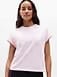 Athleta Airy Cotton Terry Sweatshirt T-Shirt - Pink (Ballet)