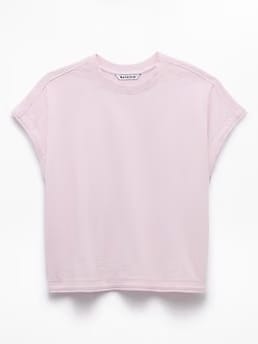 Athleta Airy Cotton Terry Sweatshirt T-Shirt - Pink (Ballet)