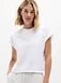 Athleta Airy Cotton Terry Sweatshirt T-Shirt - White (Bright White)
