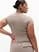 Athleta BodyMove Crew Neck T-Shirt - Beige (Mortar Mushroom)