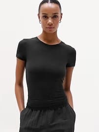 Athleta BodyMove Crew Neck T-Shirt - Black (Black)