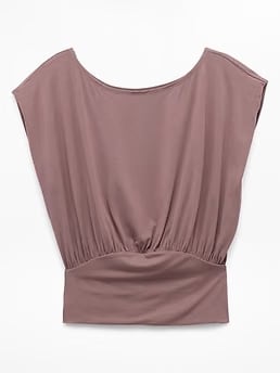 Athleta Dream Drape T-Shirt - Brown (Driftwood)