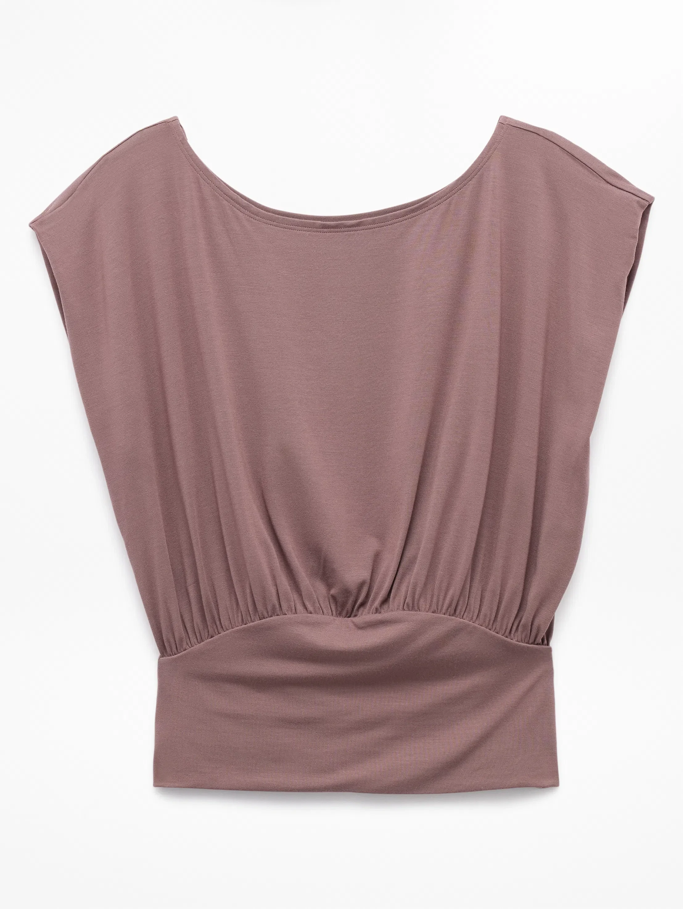 Athleta Dream Drape T-Shirt - Brown (Driftwood)